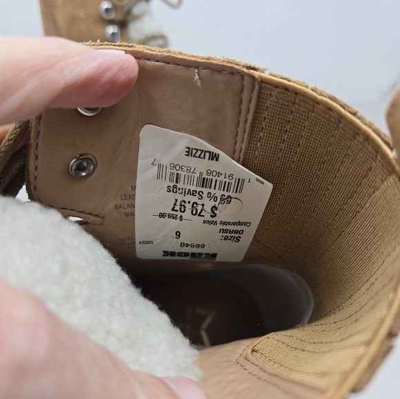 Marc Fisher Women Sz 6M Iizzie Hiking Outdoor Winter Boots Tan Suede ***READ** - Picture 11 of 12